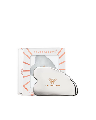 Cryo Ice Gua Sha Crystallove rostfritt stål gua sha ansiktsmassageplatta - 1
