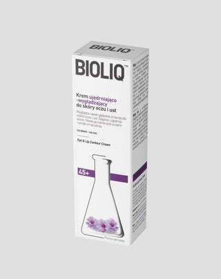 Uppstramande och utjämnande kräm för hud på ögon och läppar 45+ Bioliq - 2