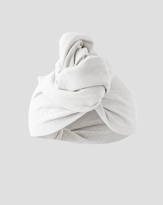 Vit hårturban förkortar torktiden för alla hårtyper Hair Wrap Glov - 1