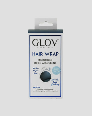 Blue Hair Turban Förkortar torktiden för alla hårtyper Hair Wrap Glov - 2