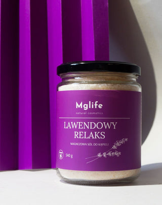 Magnesium Badsalt Med Epsomsalt Och Eterisk Olja Lavendel Avslappning Mglife - 2