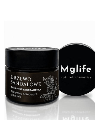 Deodorant Cream Sandelträ, Grapefrukt och Bergamott Mglife - 4