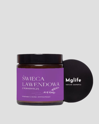 Rapsfrövaxljus Lavendel Med Orange Med 100% Bomull Mglife Wick - 3