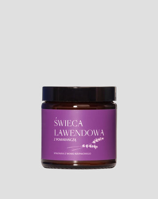 Rapsfrövaxljus Lavendel Med Orange Med 100% Bomull Mglife Wick - 1