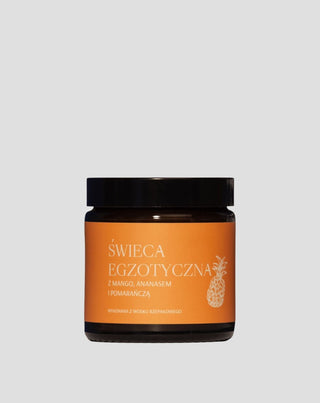 Exotiskt handgjort ljus av rapsfrö med doft av mango, ananas och apelsin Mglife - 1