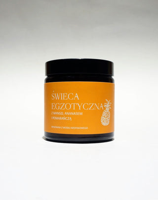 Exotiskt handgjort ljus av rapsfrö med doft av mango, ananas och apelsin Mglife - 3