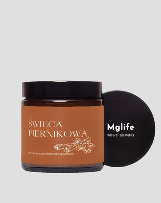 Pepparkaksljus i rapsvax med oljor och veke i 100% bomull Mglife - 3