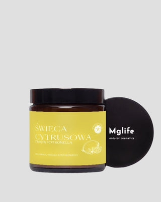 Citron-, mynta- och citronelladoftande ljus Citrus Mglife - 1