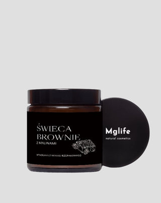 Vegansk hallon brownie doftljus med hallon 120 ml MgLife - 4
