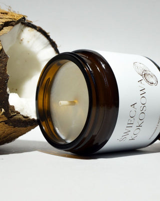 Veganskt rapsljus med bomullsveke kokosdoft 120 ml MgLife - 2