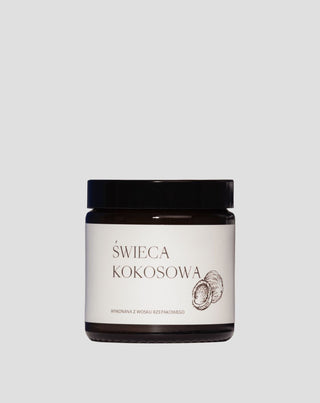 Veganskt rapsljus med bomullsveke kokosdoft 120 ml MgLife - 1