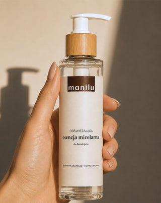 Uppfriskande micellär make-up remover essence för att lindra irritation med D-panthenol Manilu - 3