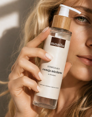 Uppfriskande micellär make-up remover essence för att lindra irritation med D-panthenol Manilu - 2