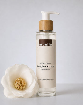Uppfriskande micellär make-up remover essence för att lindra irritation med D-panthenol Manilu - 4