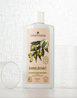 Orientana Ayurvedic Anti-mjäll hårschampo Honung och grönt te - 3