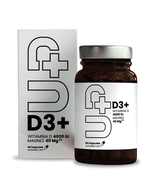 Tillägg Up D3+ Vitamin D3 i kombination med magnesium UP Health Pharma 60 kapslar - 3