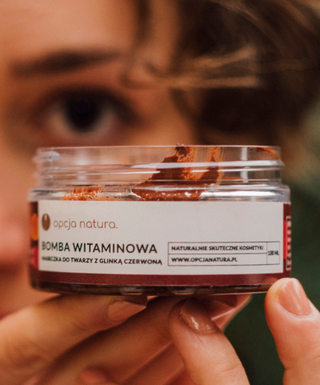 Mask Vitaminbomb för ansikte och kropp med röd lera 100% naturlig Alternativ Natur - 2