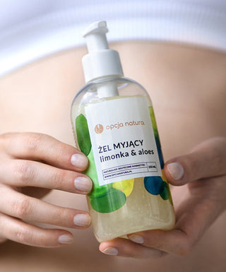 Gel för kropps- och ansiktstvätt Lime & Aloe 100% naturlig Option Nature - 2