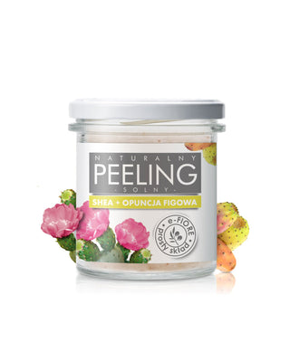 Naturlig saltskrubb med sheasmör från figenkaktus och E-vitamin som ger stark uppstramning E-Fiore - 1