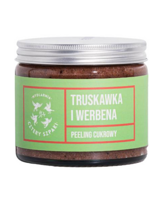 Uppstramande och utjämnande kroppsskrubb med jordgubbar och verbena Mydlarnia Cztery Szpaki - 1