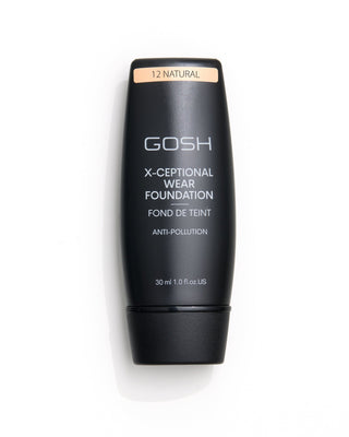 Medium täckning långvarig foundation x-ceptional wear nyans 12 naturlig Gosh - 1