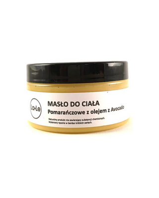 Orange body butter med avokadoolja för hudbristningar och celluliter La-Le - 1