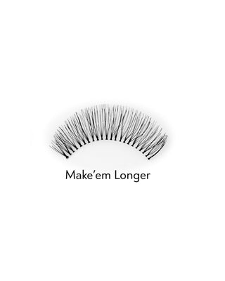 Konstgjorda 2d-fransar för flera applikationer för en naturlig effekt Make'em Longer Bamm!Lashes - 2