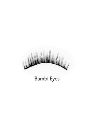 Lösögonfransar på en 2D-remsa för upprepad användning, mjuka och lätta Bambi Eyes Bamm!Lashes - 2