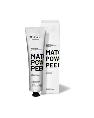 Enzymskalning med AHA 10%, PHA 10%, BHA Matcha power peeling Veoli Botanica - 1