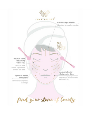 3D Amethyst ögonmassager och Crystallove Cream applikator - 4