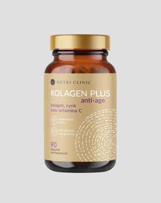 Kolagen plus anti-age kapslar med kolagen, zink och vitamin C Nutri Clinic 90 kapslar - 1