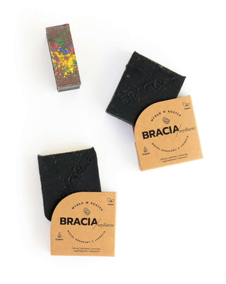 Rengörande och antibakteriell tvålstång kokosnötkol med lakrits Brothers Soapmakers - 3