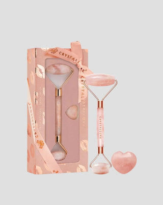 Ansiktsmassör av rosakvarts, kärlekssten Selflove set Crystallove - 1