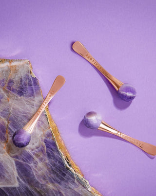 3D Amethyst ögonmassager och Crystallove Cream applikator - 2