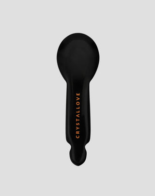 Gua sha-massager för ögonområdet i svart obsidian – ansiktsreflexologi Crystallove - 1