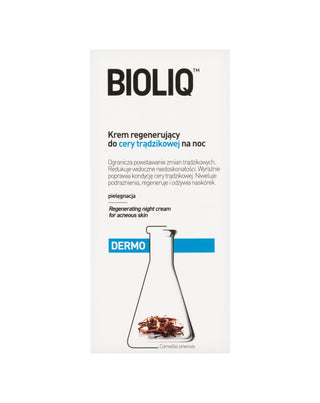 Regenererande kräm för aknehud för natten Dermo Bioliq - 1