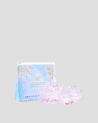 Silikonkoppar crystalcup för kroppsmassage med glitter Crystallove - 1