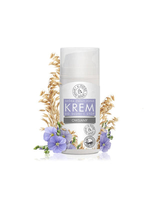 Havremjölskräm med lin- och apelsinolja för händer och fötter E-Fiore - 1