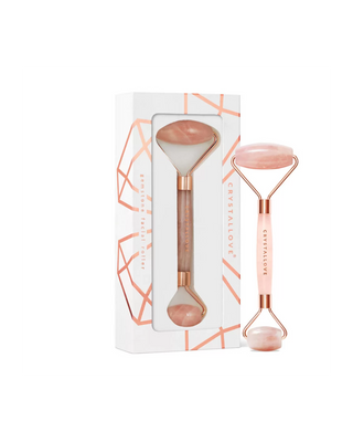 Roskvarts ansiktsmassager Rosenkvartsrulle - Crystallove love stone - 1