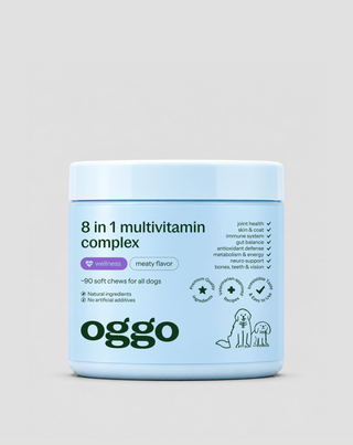 Multivitamin för hund 8 i 1 för immunförsvar, päls och vitalitet Oggo 180 g - 1