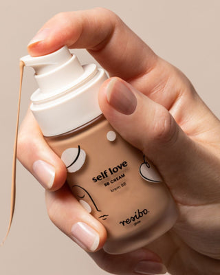 Naturlig och ekologisk BB Self Love ansiktskräm i nyans Natural Beige 30 ml Resibo - 2