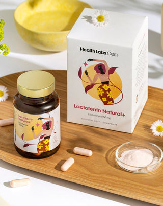 Kosttillskott med laktoferrin 150 mg från komjölk Lactoferrin Natural+ Health Labs Care 30 kapslar - 2