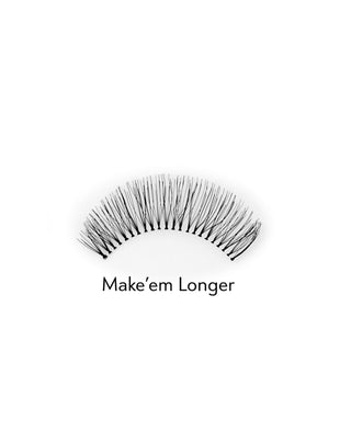 Konstgjorda 2d-fransar för flera applikationer för en naturlig effekt Make'em Longer Bamm!Lashes - 2