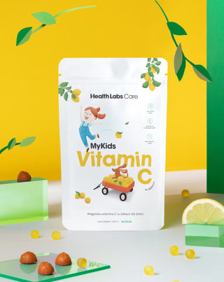 Vegansk C-vitamin i gelébönor för barn MyKids Vitamin C Health Labs Care 60 st. - 2
