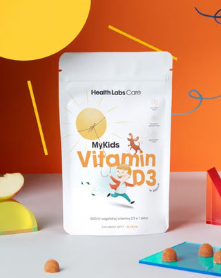 Vegansk D-vitamin för barn MyKids Vitamin D3 gelébönor Health Labs Care 60 stycken - 2