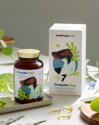 Kosttillskott med omega-fettsyror OmegaMe Vege Health Labs Care 60 kapslar