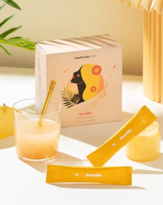GlowMe drickkollagen med smak av ananas och mango Health Labs Care 30 dospåsar - 3