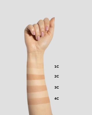 Belysande täckande Pressat ansiktspulver Färg 1C Varm Beige Illuminating Paese - 2