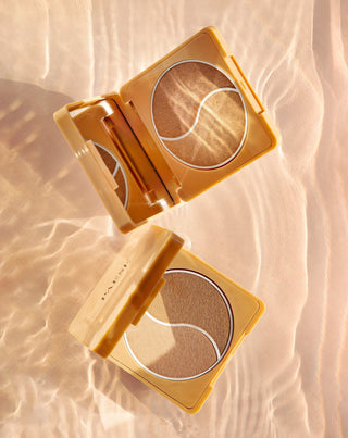 Self Glow Light Paese Hudtextur Utjämnande och bronsande puder - 2