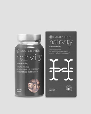 Håravfallstabletter för män mot skallighet Hairvity Men Halier 60 kapslar